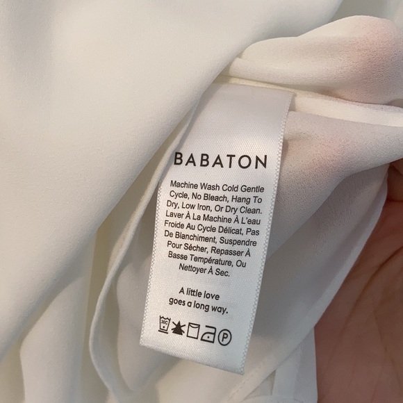 SOLD NWOT Babaton white V-neck cami XS - Picture 4 of 5